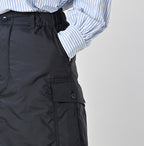 Nylon Quilting Cargo Skirt Detail
