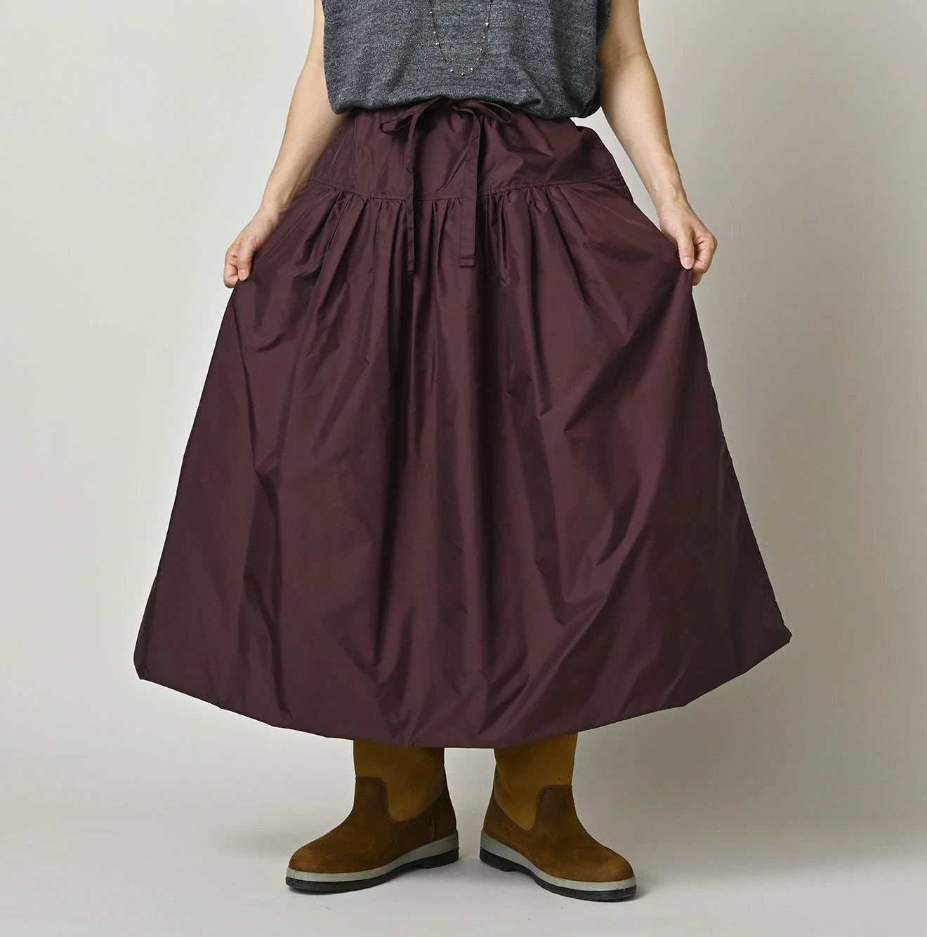 Nylon Easy Gather Skirt