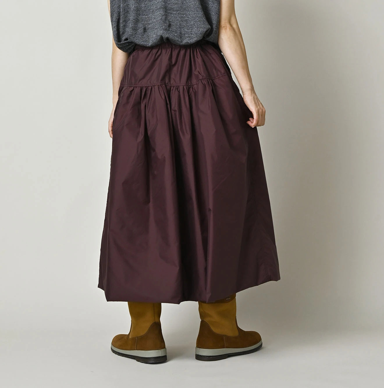 Nylon Easy Gather Skirt