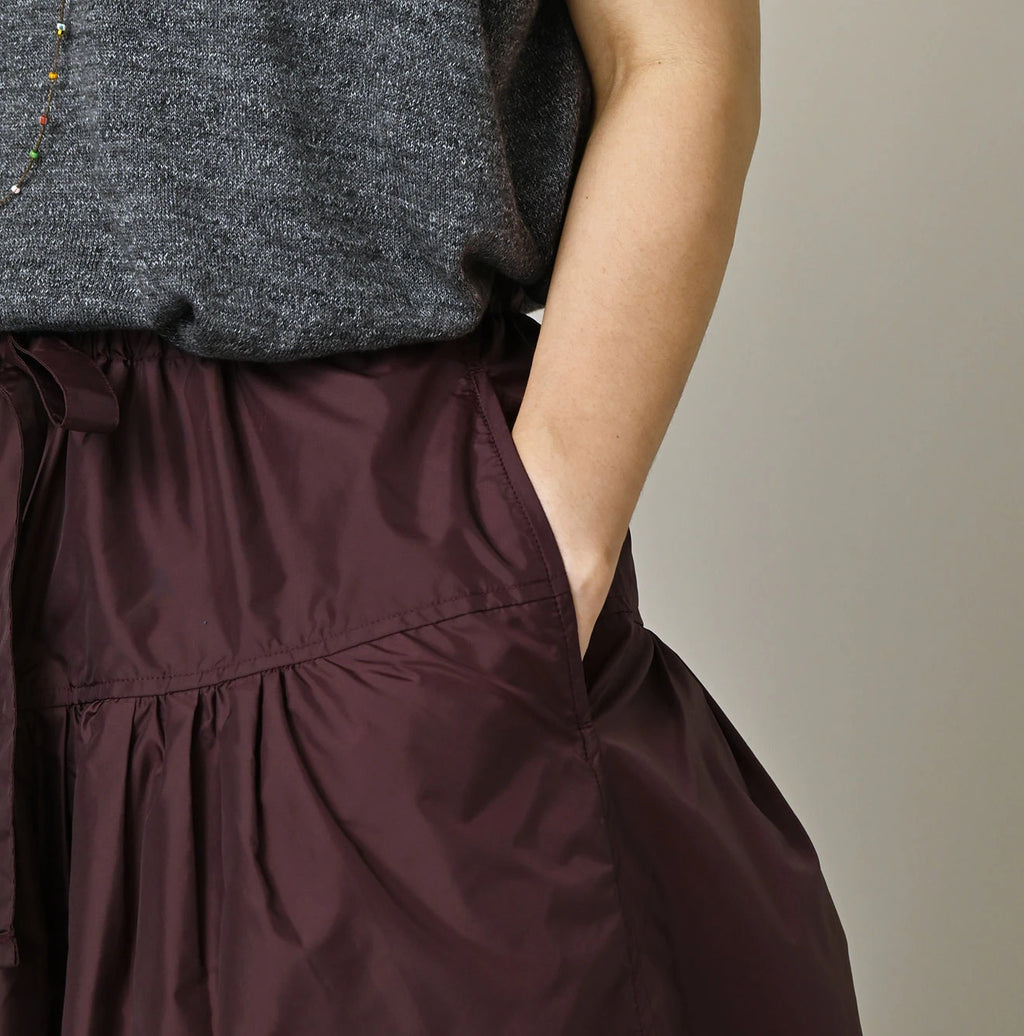 Nylon Easy Gather Skirt