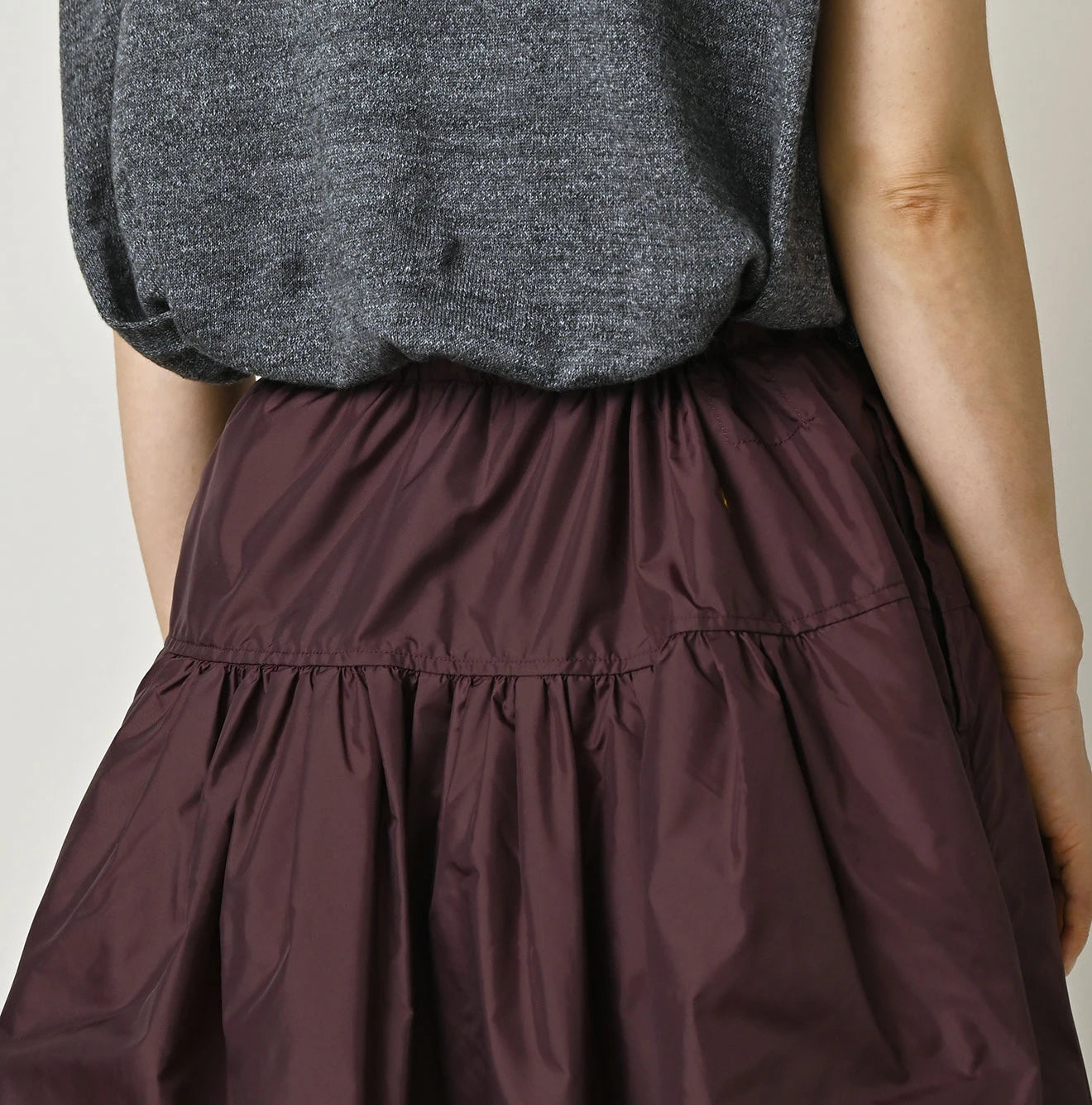 Nylon Easy Gather Skirt