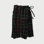 Indian Merino Boiled Wool Fringe Wrap Skirt