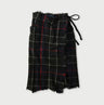 Indian Merino Boiled Wool Fringe Wrap Skirt
