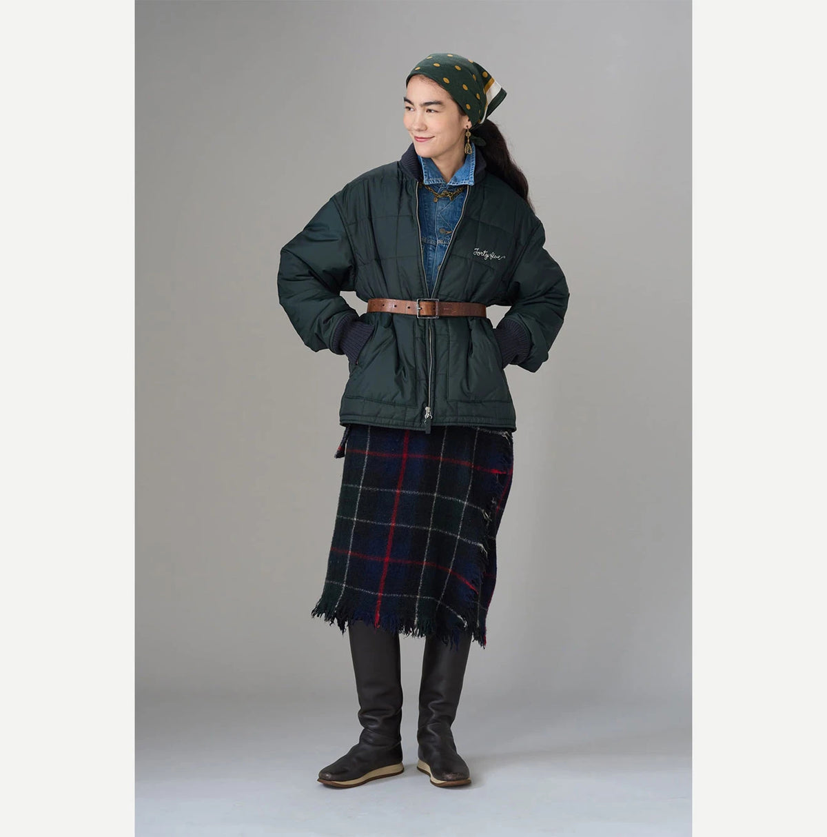 Indian Merino Boiled Wool Fringe Wrap Skirt