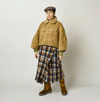 Indian Merino Boiled Wool Fringe Wrap Skirt