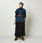 Indian Merino Boiled Wool Fringe Wrap Skirt