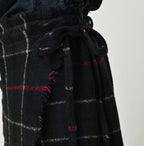 Indian Merino Boiled Wool Fringe Wrap Skirt