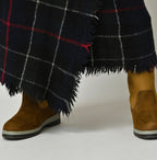 Indian Merino Boiled Wool Fringe Wrap Skirt