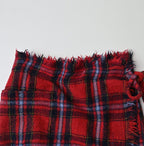 Indian Merino Boiled Wool Fringe Wrap Skirt