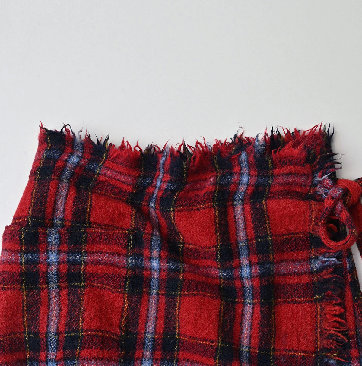 Indian Merino Boiled Wool Fringe Wrap Skirt