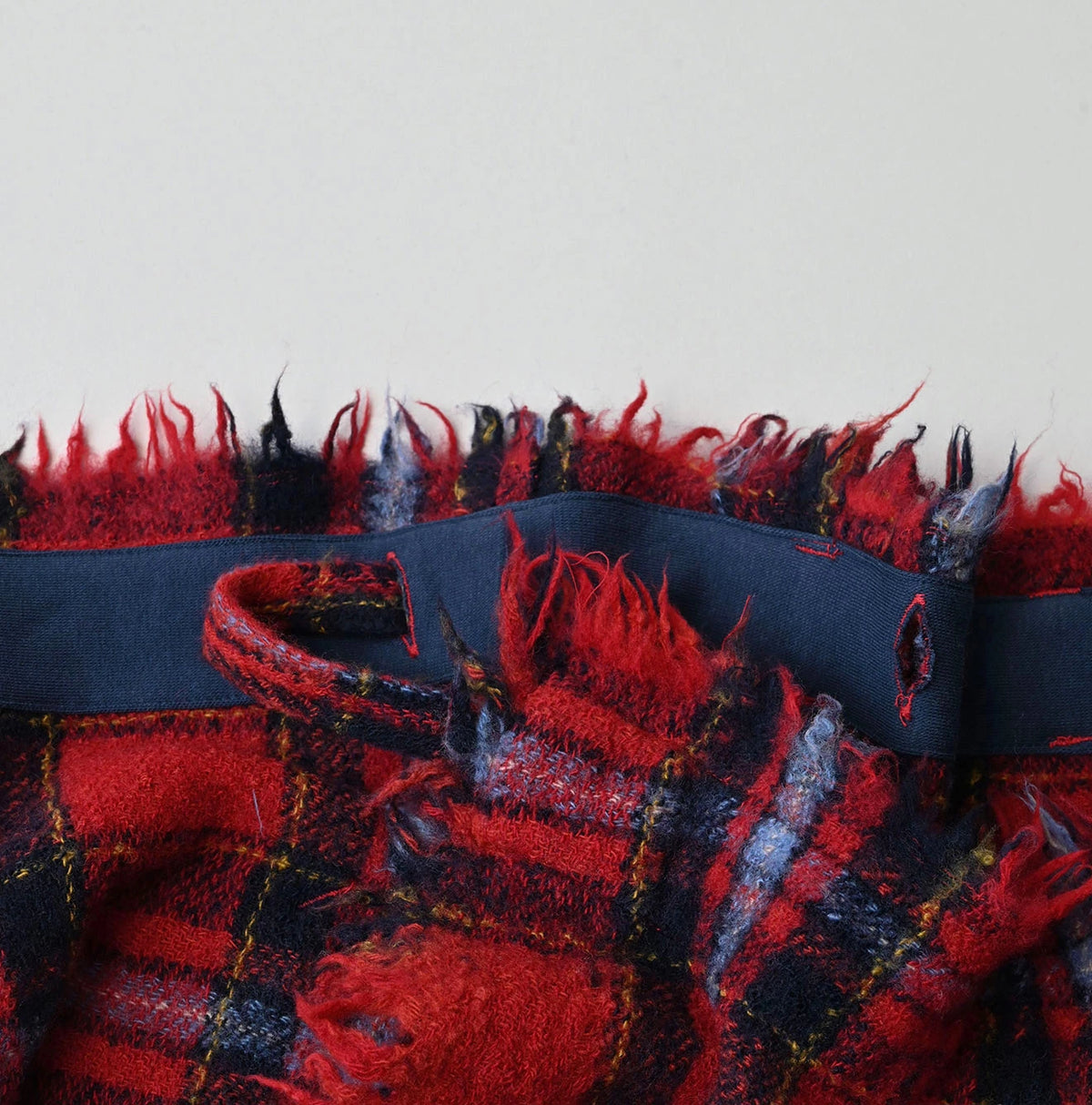 Indian Merino Boiled Wool Fringe Wrap Skirt