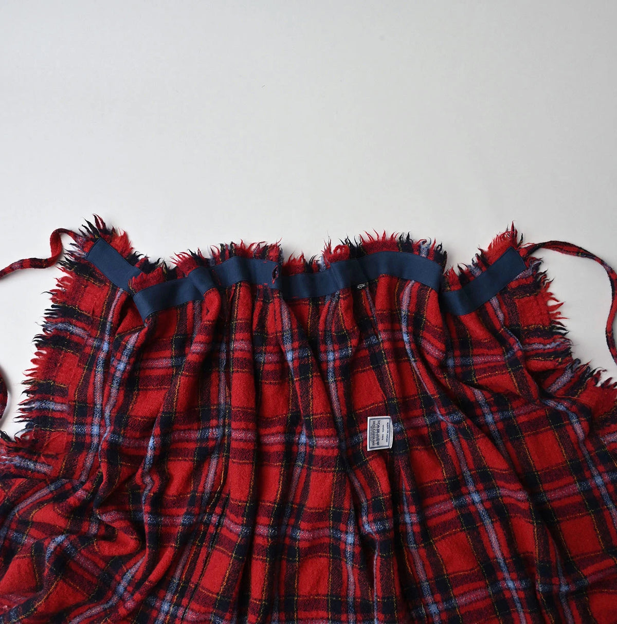 Indian Merino Boiled Wool Fringe Wrap Skirt