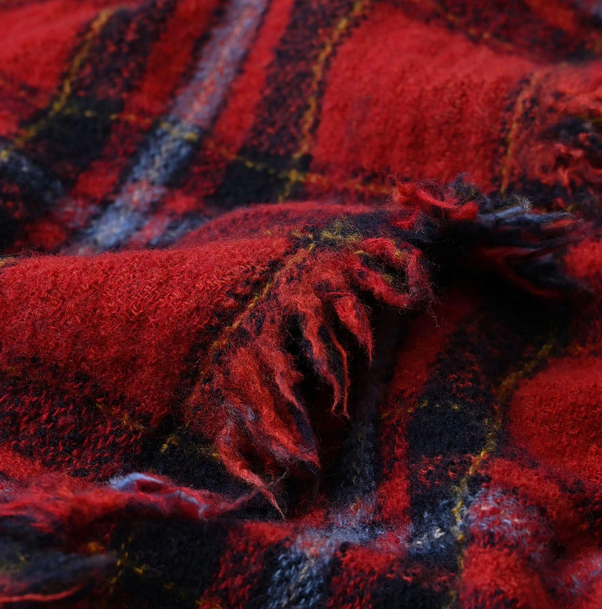 Indian Merino Boiled Wool Fringe Wrap Skirt