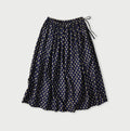 Square Komon Print Easy Gather Skirt