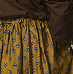 Square Komon Print Easy Gather Skirt