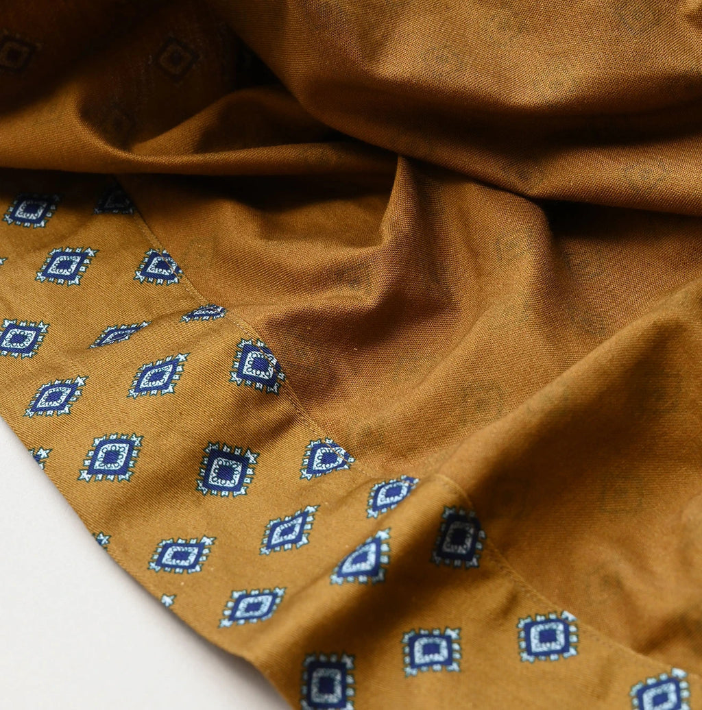 Square Komon Print Easy Gather Skirt