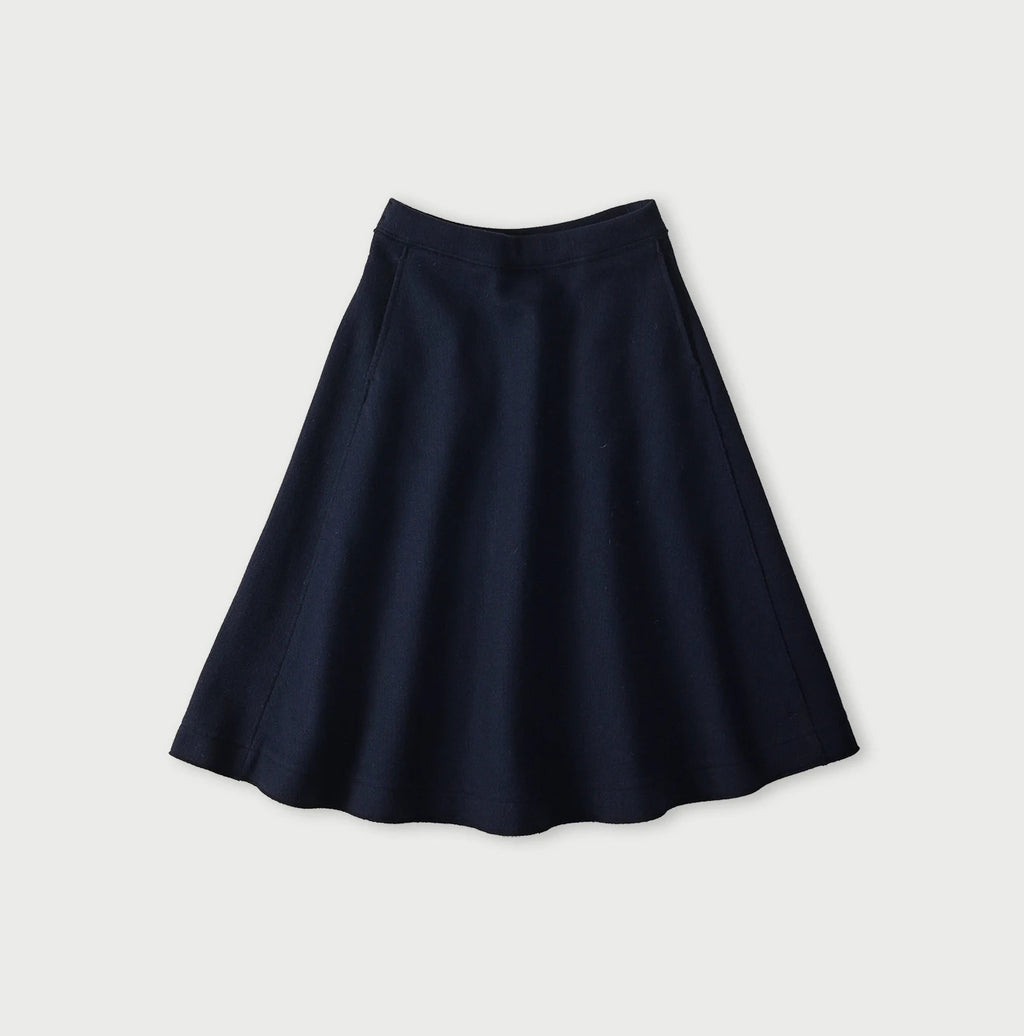 Jersey Melton Flare Skirt