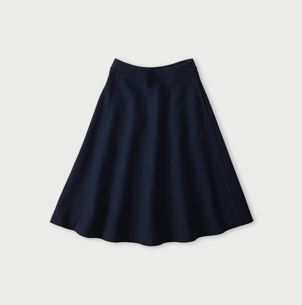 Jersey Melton Flare Skirt
