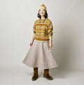 Jersey Melton Flare Skirt