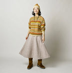 Jersey Melton Flare Skirt