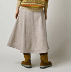 Jersey Melton Flare Skirt