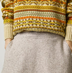 Jersey Melton Flare Skirt