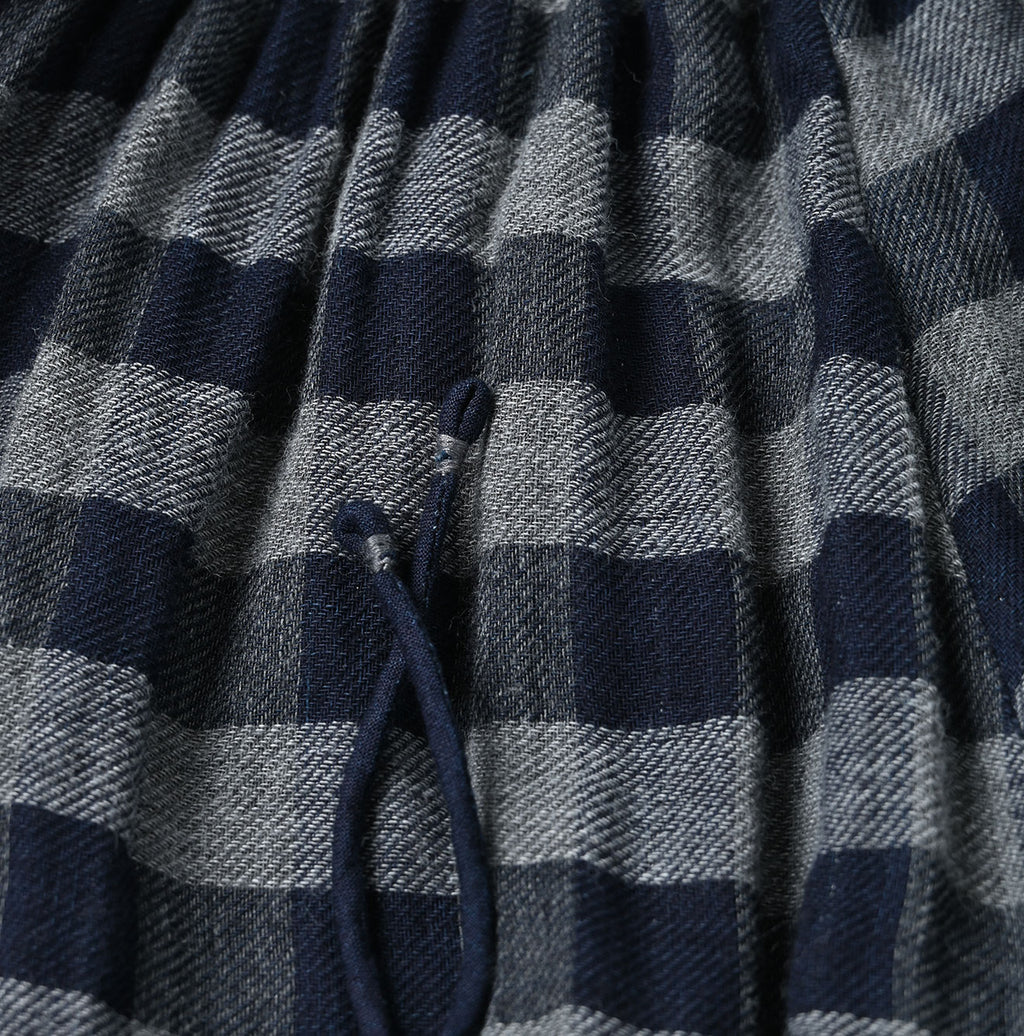 Indigo FuwaFuwa Double Woven Shirring Dress Detail