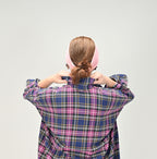 Indian Flannel Big Shirt Dress Female Model