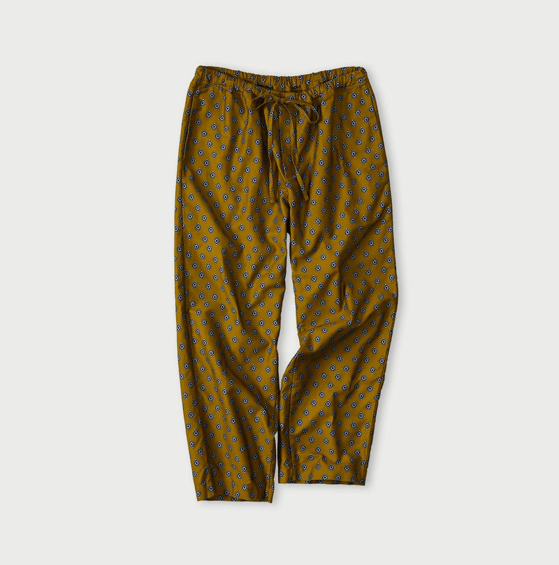 Square Komon Print Easy Pants