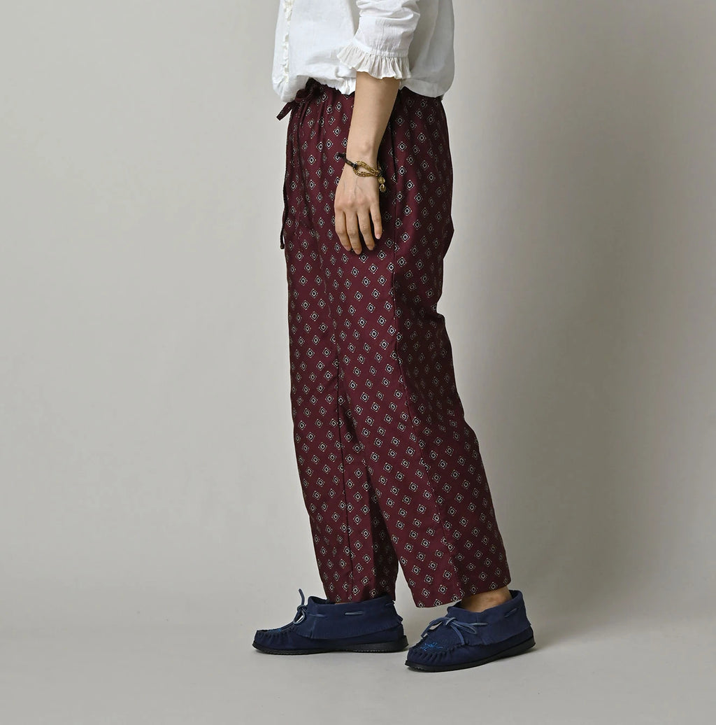 Square Komon Print Easy Pants