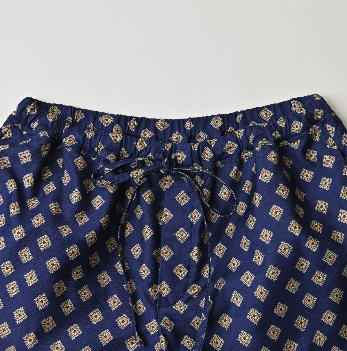 Square Komon Print Easy Pants