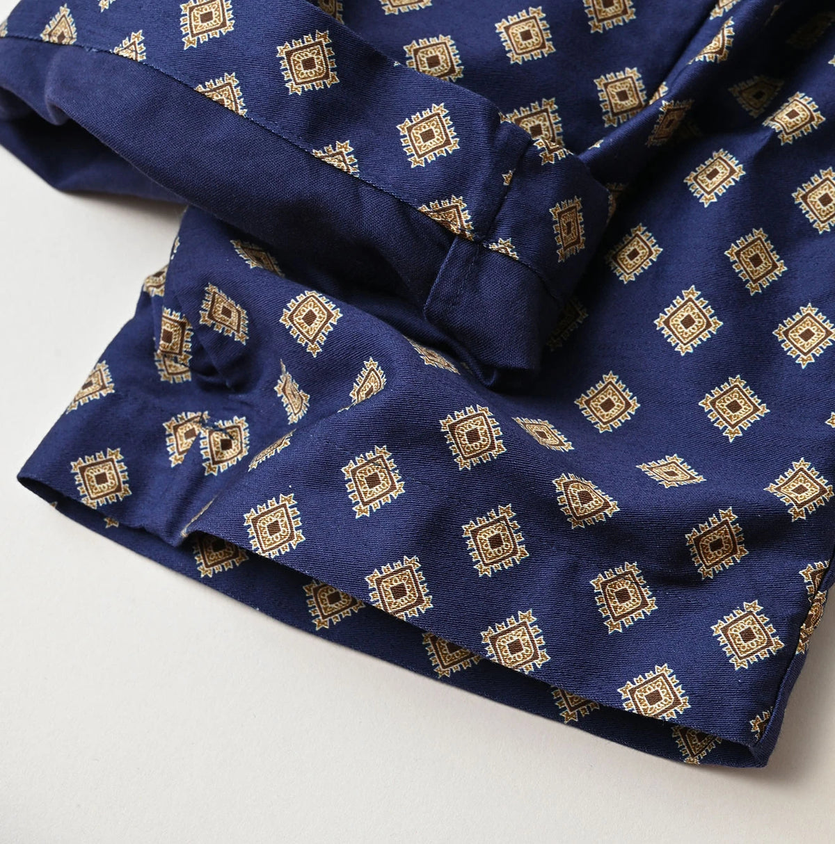 Square Komon Print Easy Pants