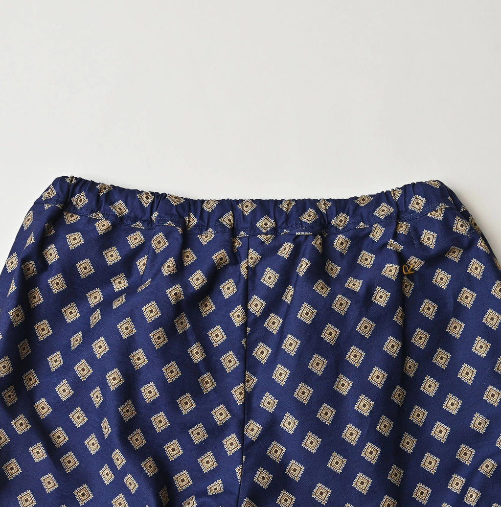 Square Komon Print Easy Pants