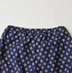 Square Komon Print Easy Pants