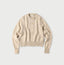 Shetland Wool Boiled Cardigan Antique White