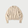 Shetland Wool Boiled Cardigan Antique White