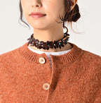 Shetland Wool Boiled Cardigan Detail