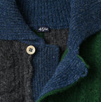 Shetland Knitting Pattern Patchwork Tunic Detail