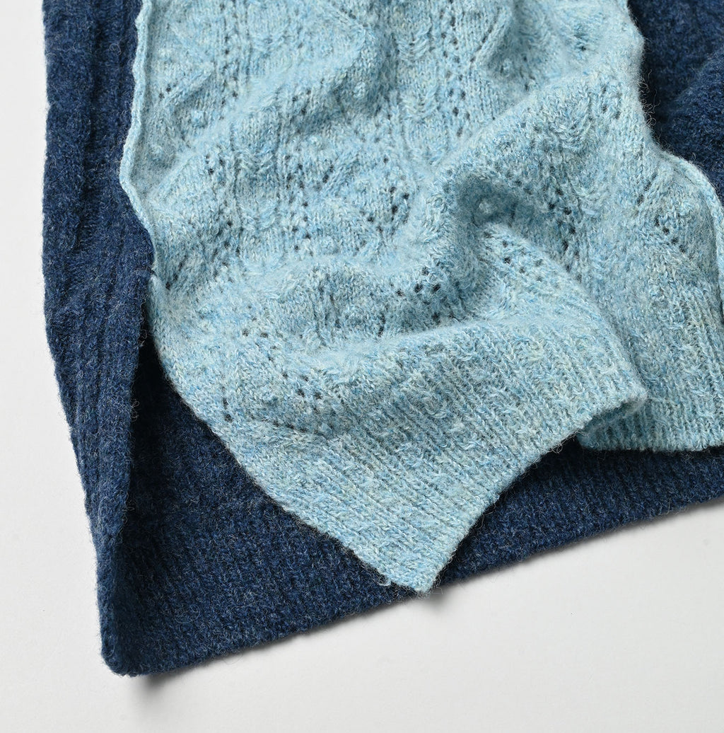 Shetland Knitting Pattern Patchwork Tunic Detail