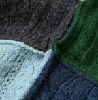 Shetland Knitting Pattern Patchwork Tunic Detail