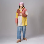 Shetland Knitting Pattern Patchwork Tunic Famele Model