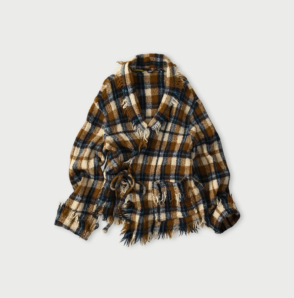 Indian Merino Boiled Wool Square Bolero