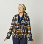 Indian Merino Boiled Wool Square Bolero