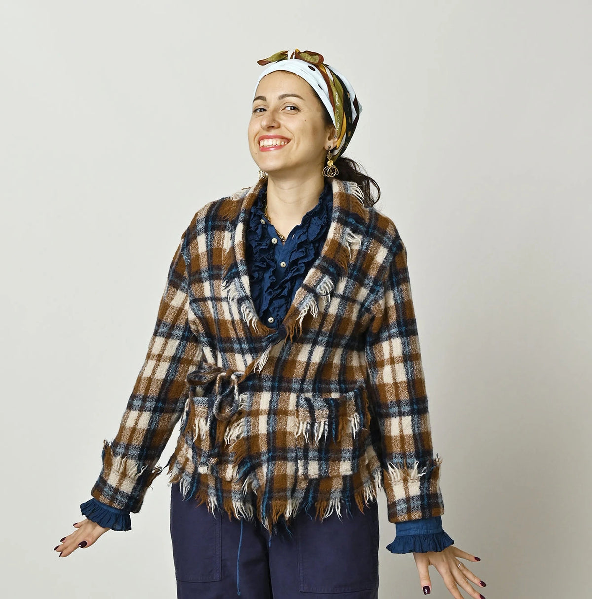 Indian Merino Boiled Wool Square Bolero