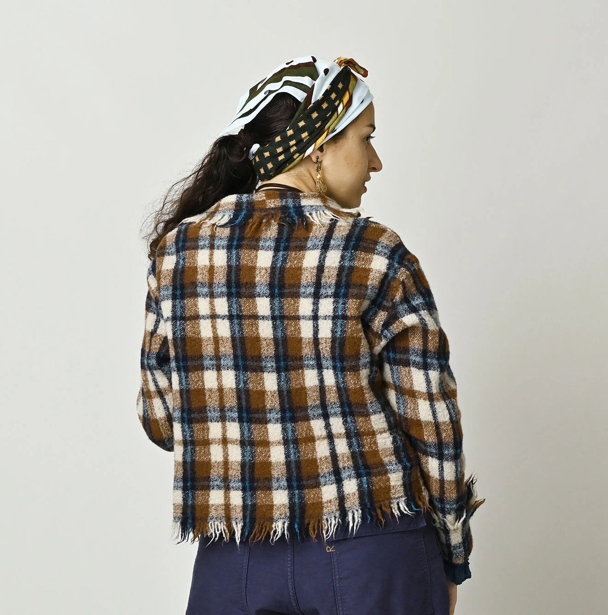 Indian Merino Boiled Wool Square Bolero