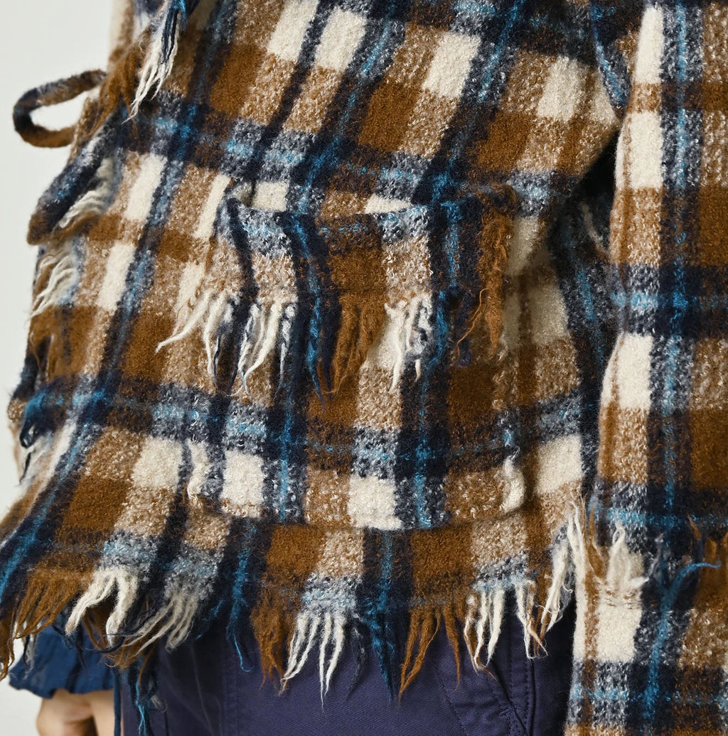 Indian Merino Boiled Wool Square Bolero