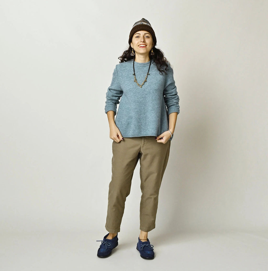 Float Boiled Wool Flare Sweater