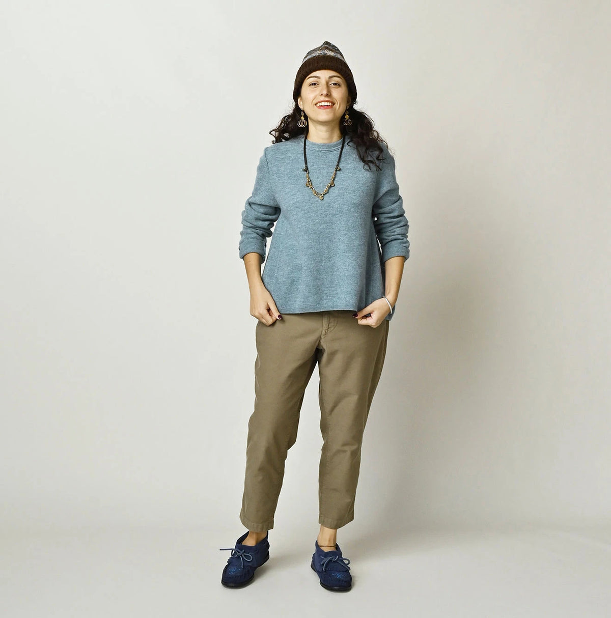 Float Boiled Wool Flare Sweater