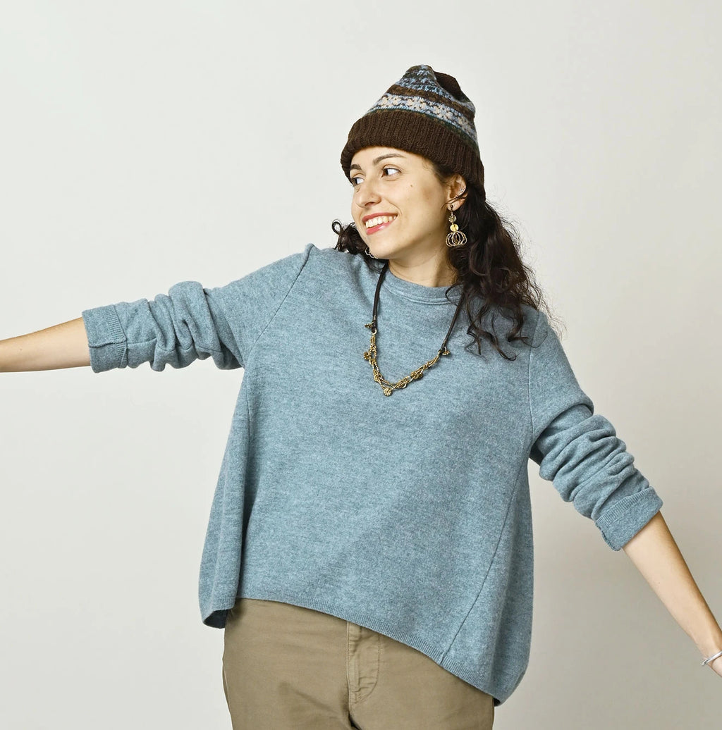 Float Boiled Wool Flare Sweater