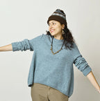 Float Boiled Wool Flare Sweater